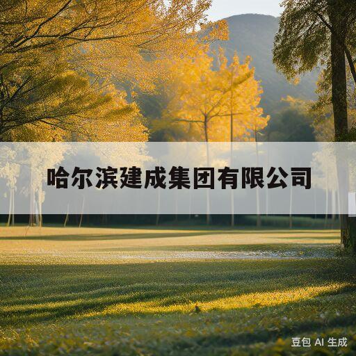 哈尔滨建成集团有限公司(哈尔滨建成集团有限公司官网)